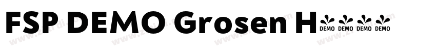FSP DEMO Grosen H字体转换 FSP DEMO Grosen H字体转换